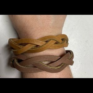 Women’s 9” long, 1/2” wide “magic braid” bracelets
